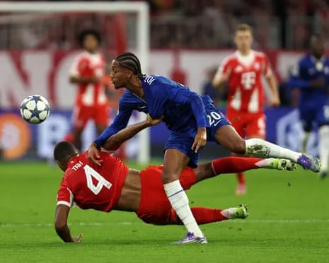 Chelsea's manager explodes when the German giants defender Jonathan Tah avoids sending-off during UCL defeat
